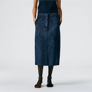 Tibi Ultrasuede Midi Trouser Skirt (6)